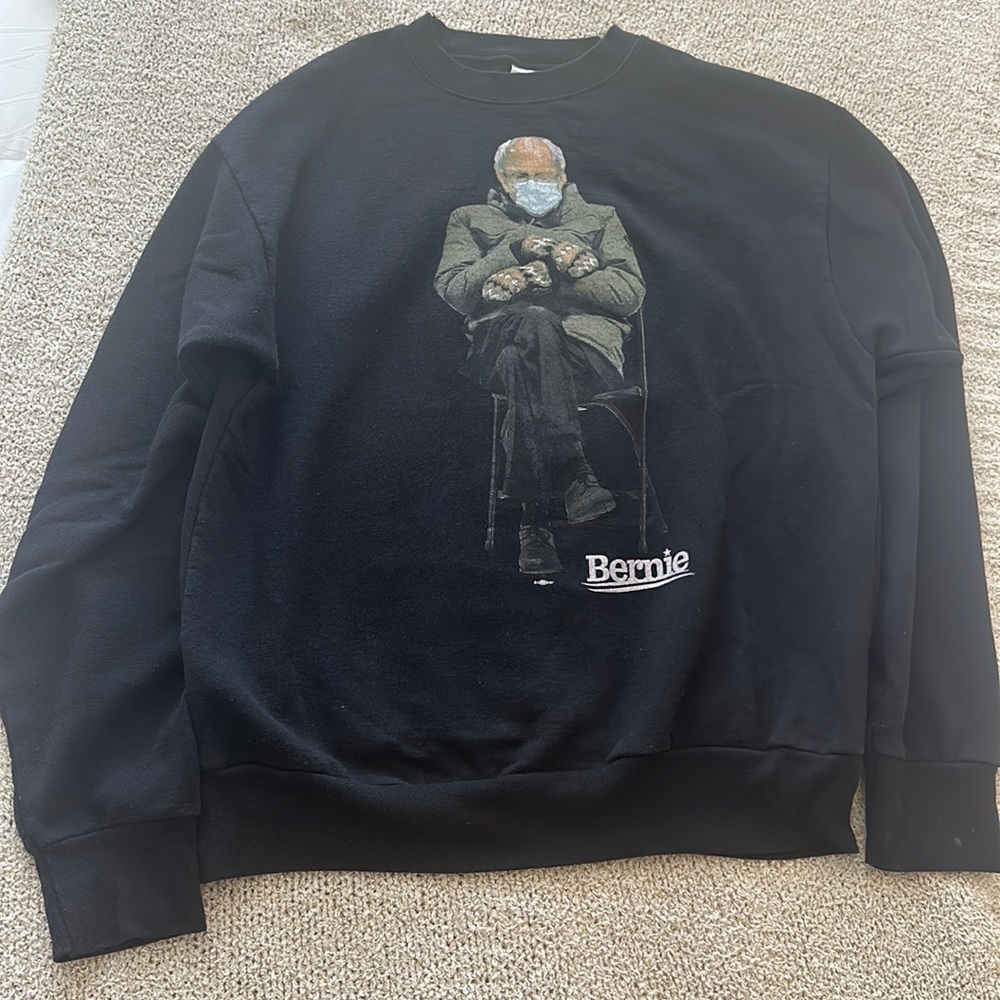 Iconic Bernie at Biden’s inauguration sweater